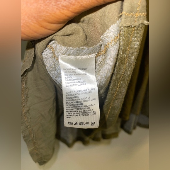 Free People Moss Green Sea Breeze Sleeveless Tunic in Oregano size M - Picture 9 of 10